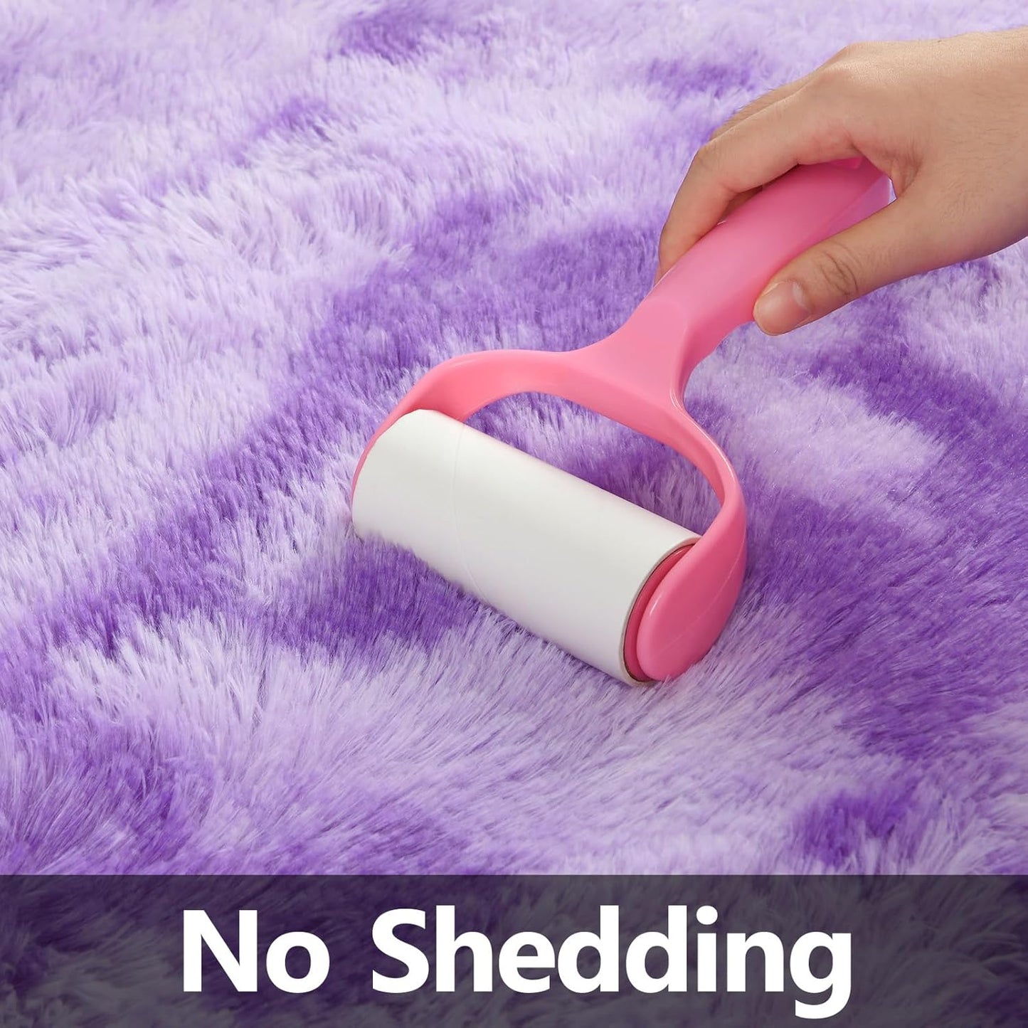 Cloud Purple Shag Rug, Cute, Fluffy, Soft Rug - rgc0010