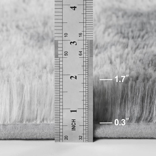 Cloud Shag Rug Grey, Fluffy Super Super Soft Area Rug - rgc001