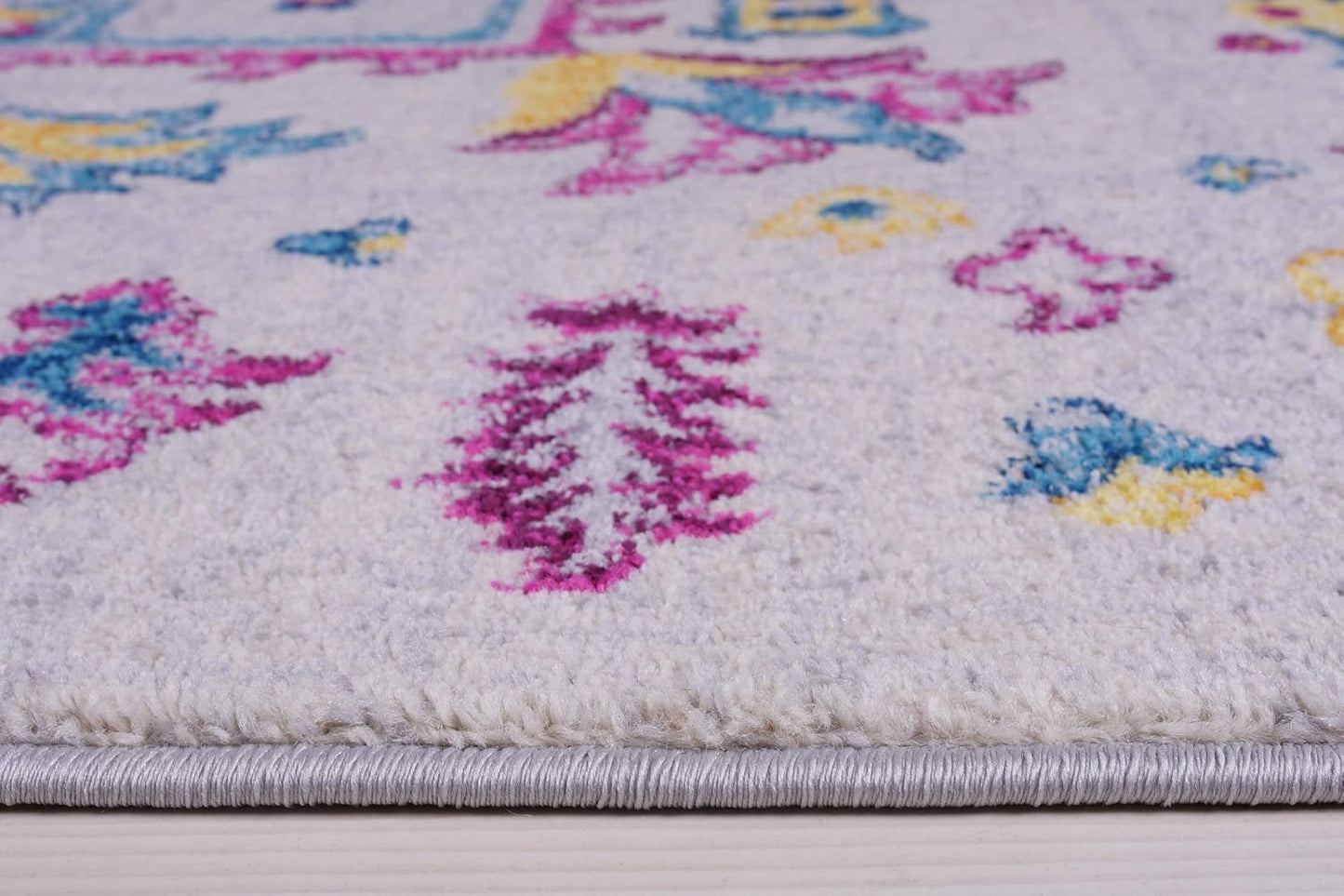 Joy Rug Collection Boho Floral Area Rug 5x7 Traditional Patterned Pink Multicolor Area Carpet
