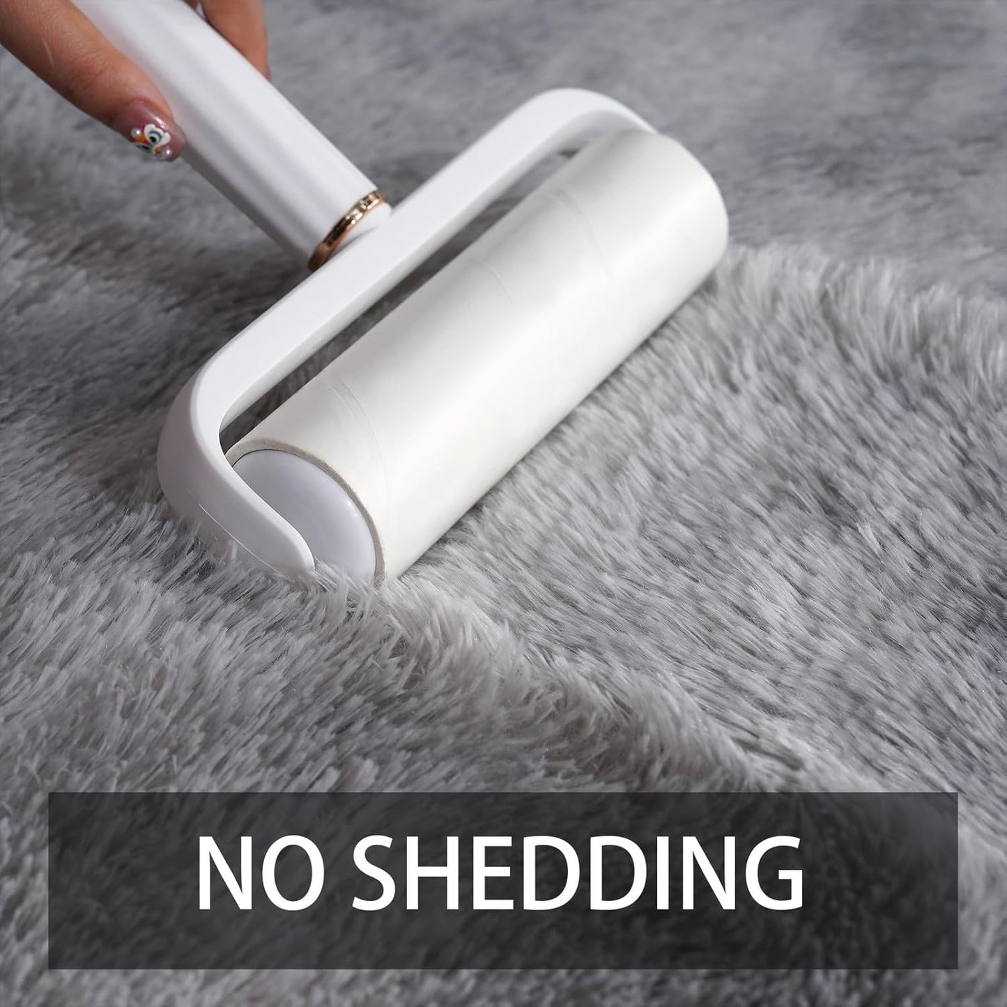 Shag Rug Large Size Cloud Grey Fluffy Machine Washable Area Rug