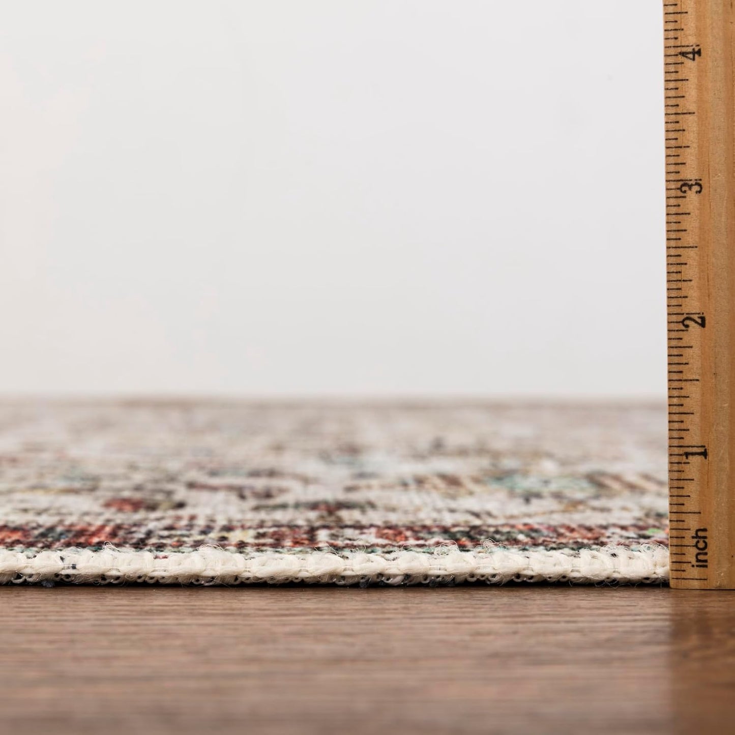 Turkish Rug Beige Brown Boho Living Room Kitchen and Bedroom