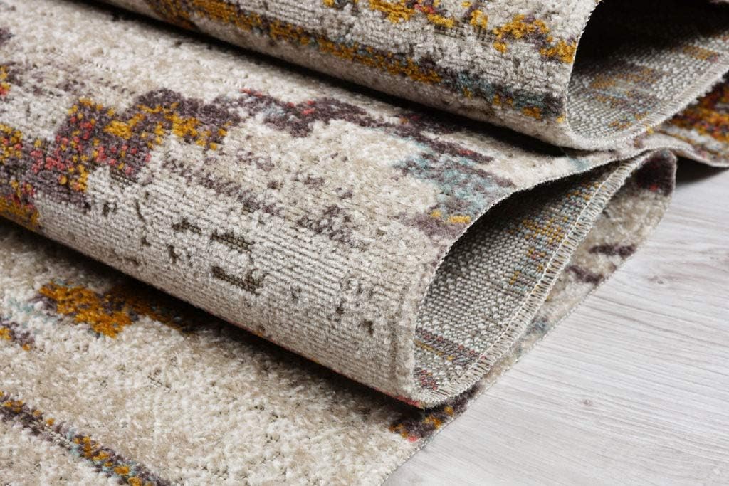 Boho Rug Traditional Beige and Brown Multicolor Area Rug