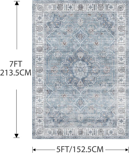 Floral Vintage Rug Living Room and Bedroom