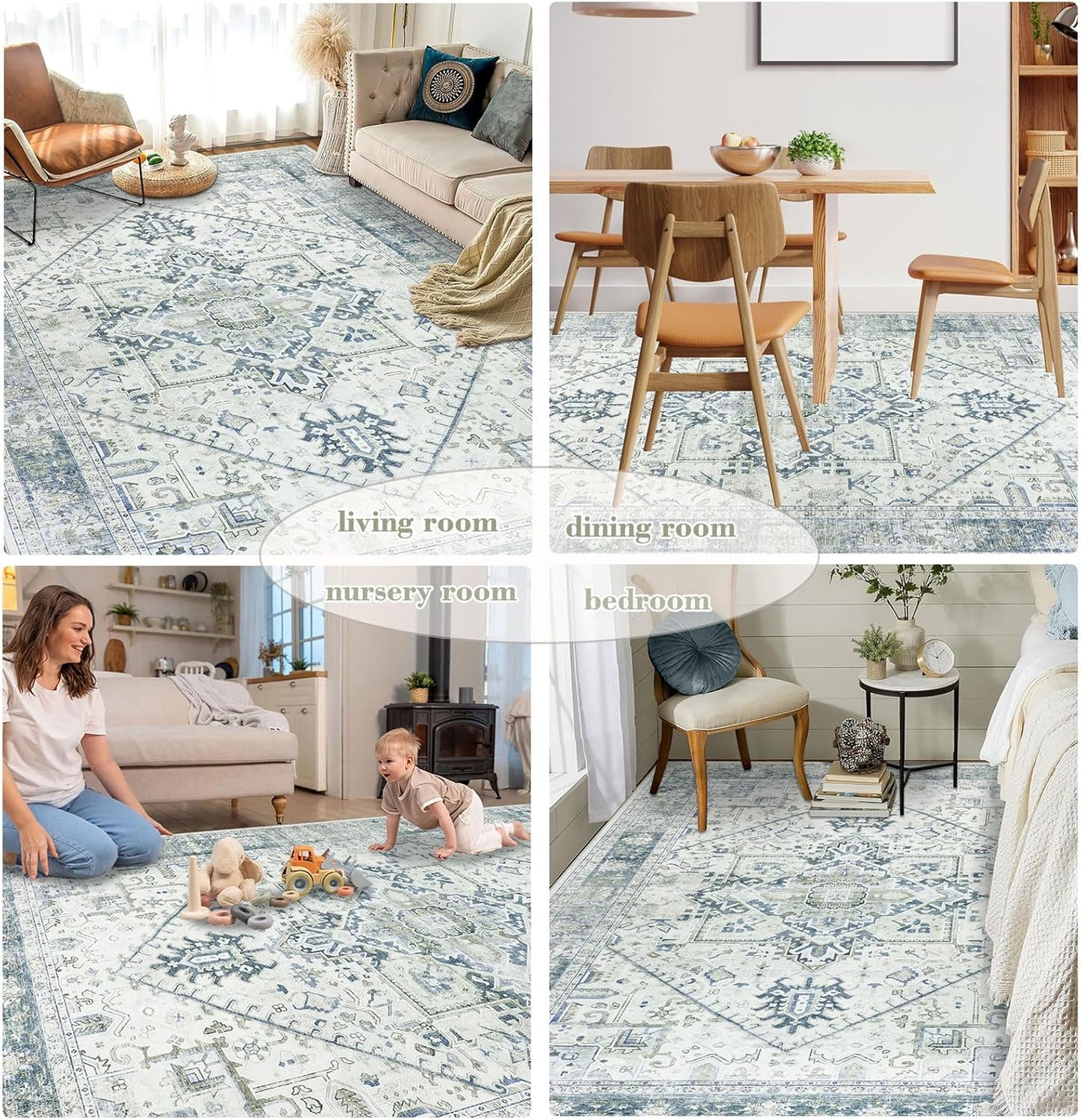 Persian Rug Living Room and Bedroom