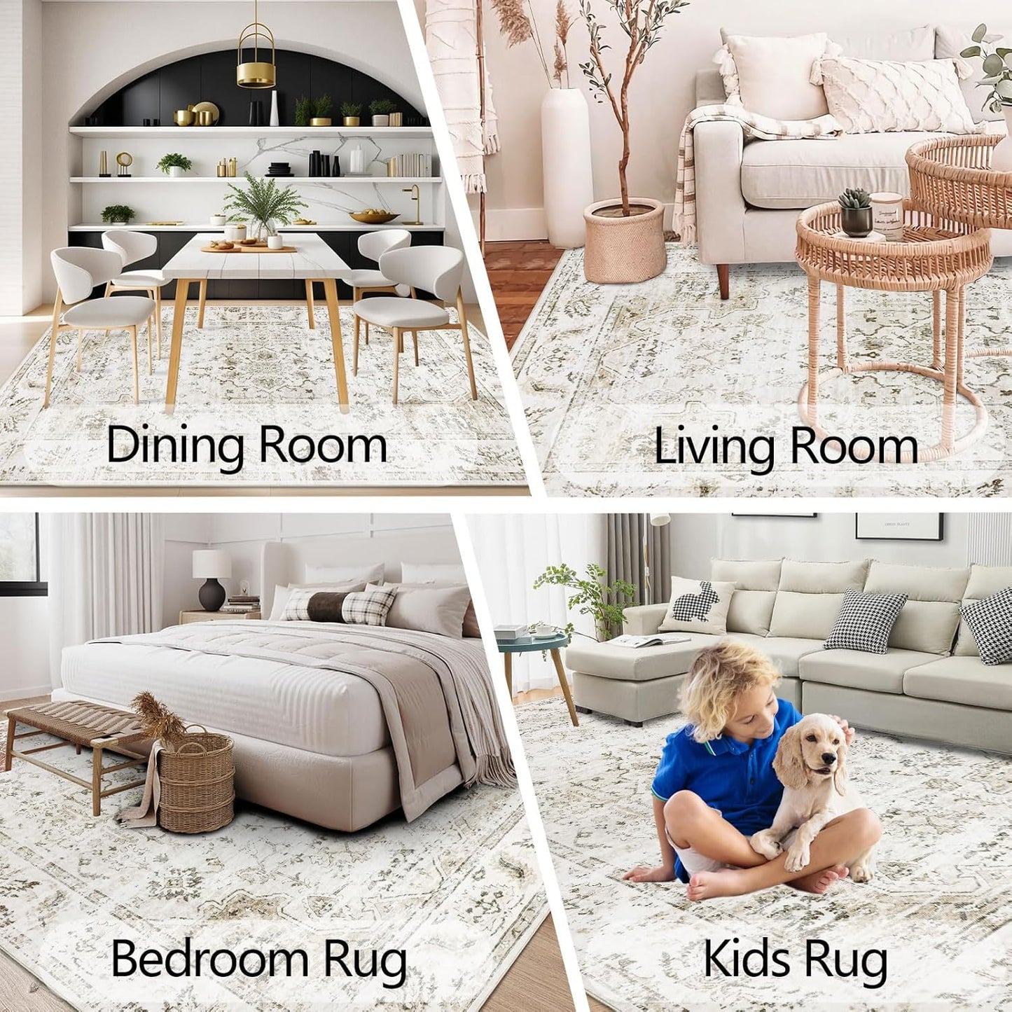 Persian Rug Living Room and Bedroom