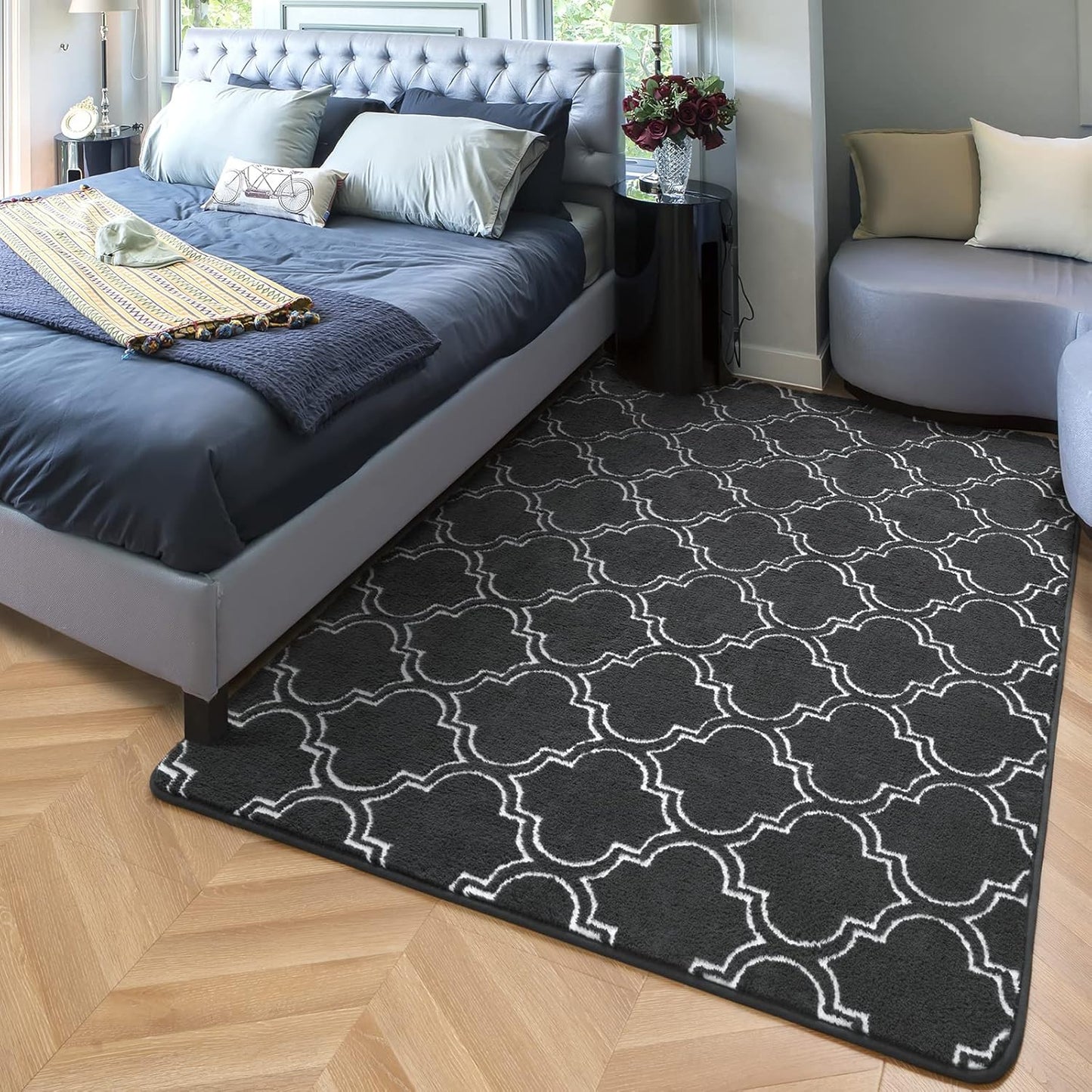 Black And White Area Rug