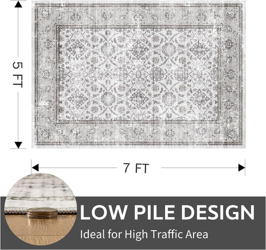 Floral Vintage Rug Living Room and Bedroom