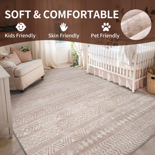 Boho Brown Living Room Kitchen and Bedroom