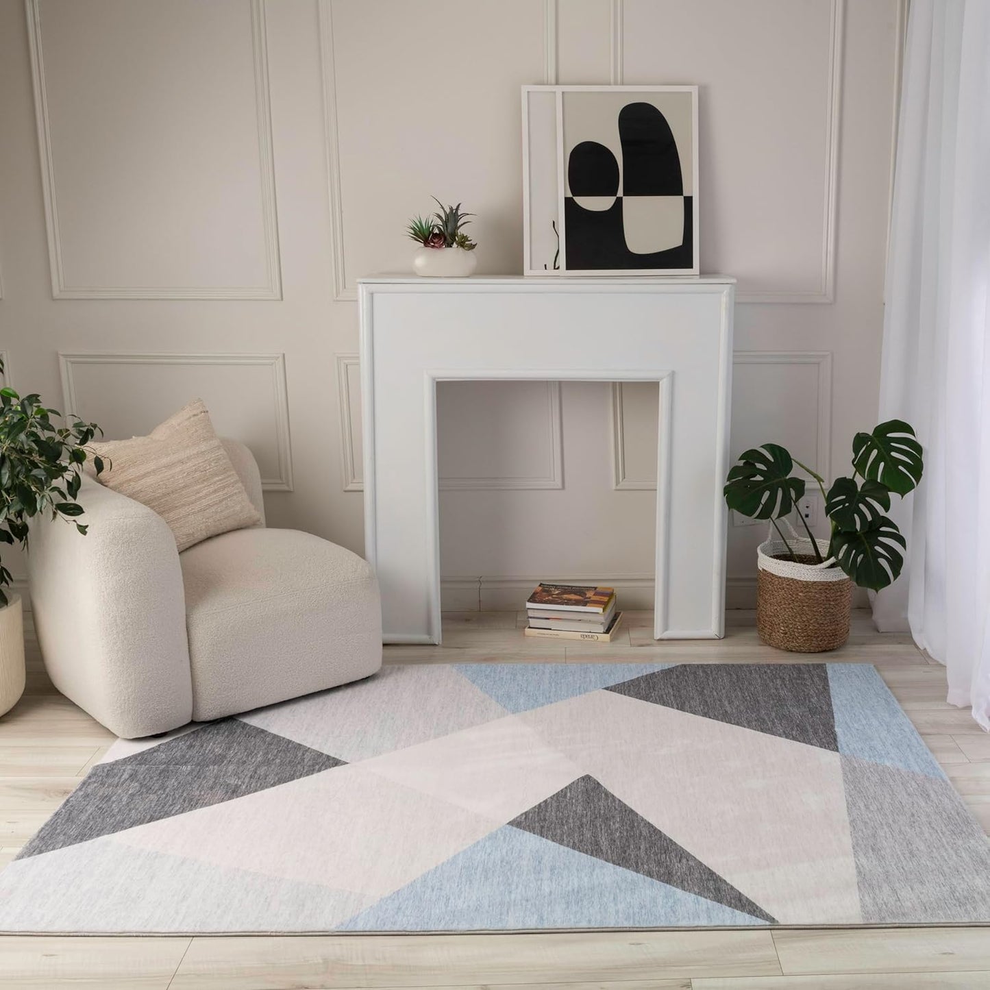Modern Multicolor Area Rug Boho Modern Living Room Kitchen and Bedroom