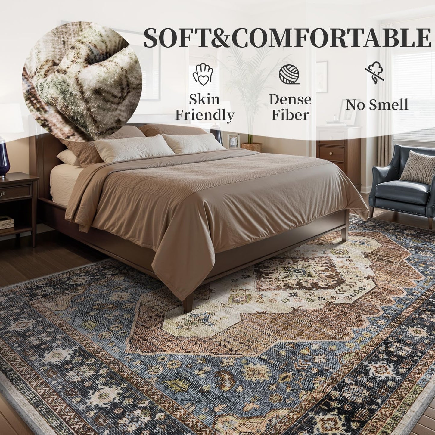 Persian Rug Living Room and Bedroom