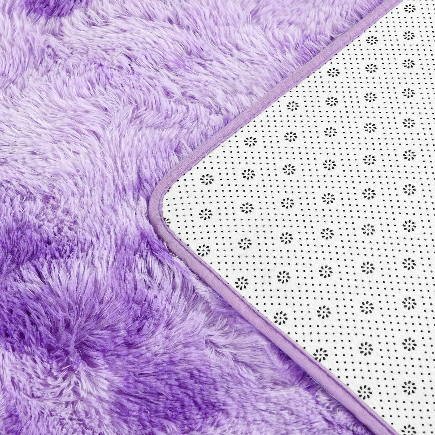 Cloud Purple Shag Rug, Cute, Fluffy, Soft Rug - rgc0010