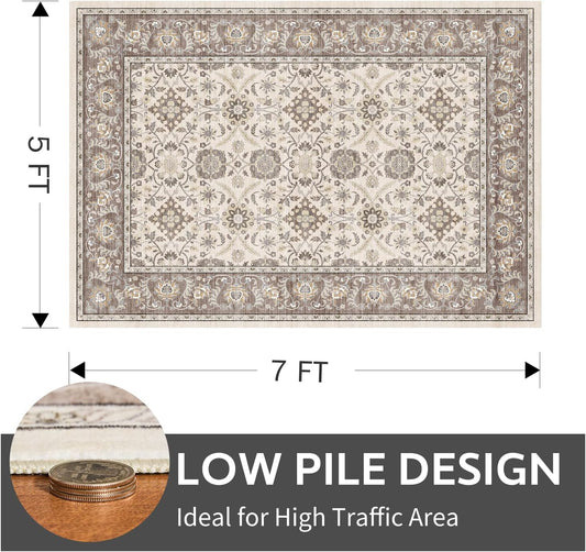 Floral Vintage Rug Living Room and Bedroom