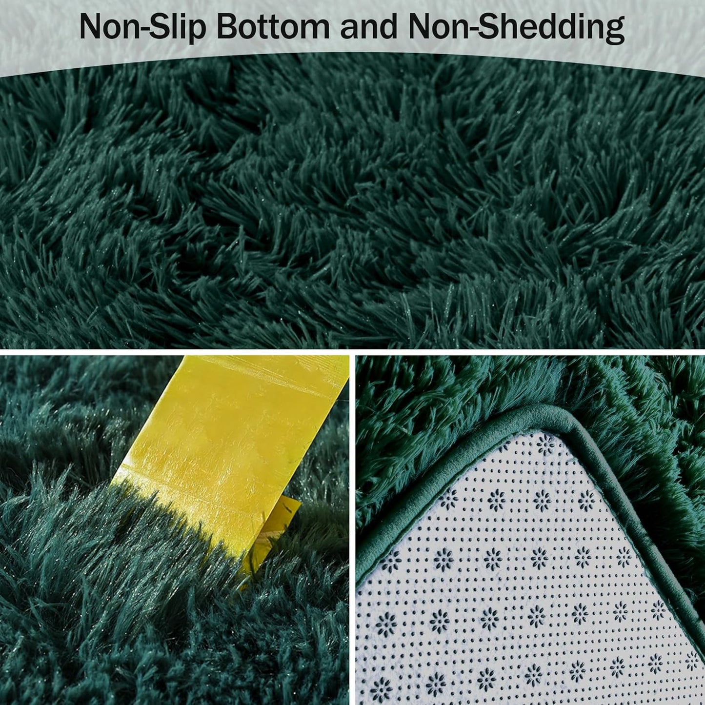 Area Rug Green Shag