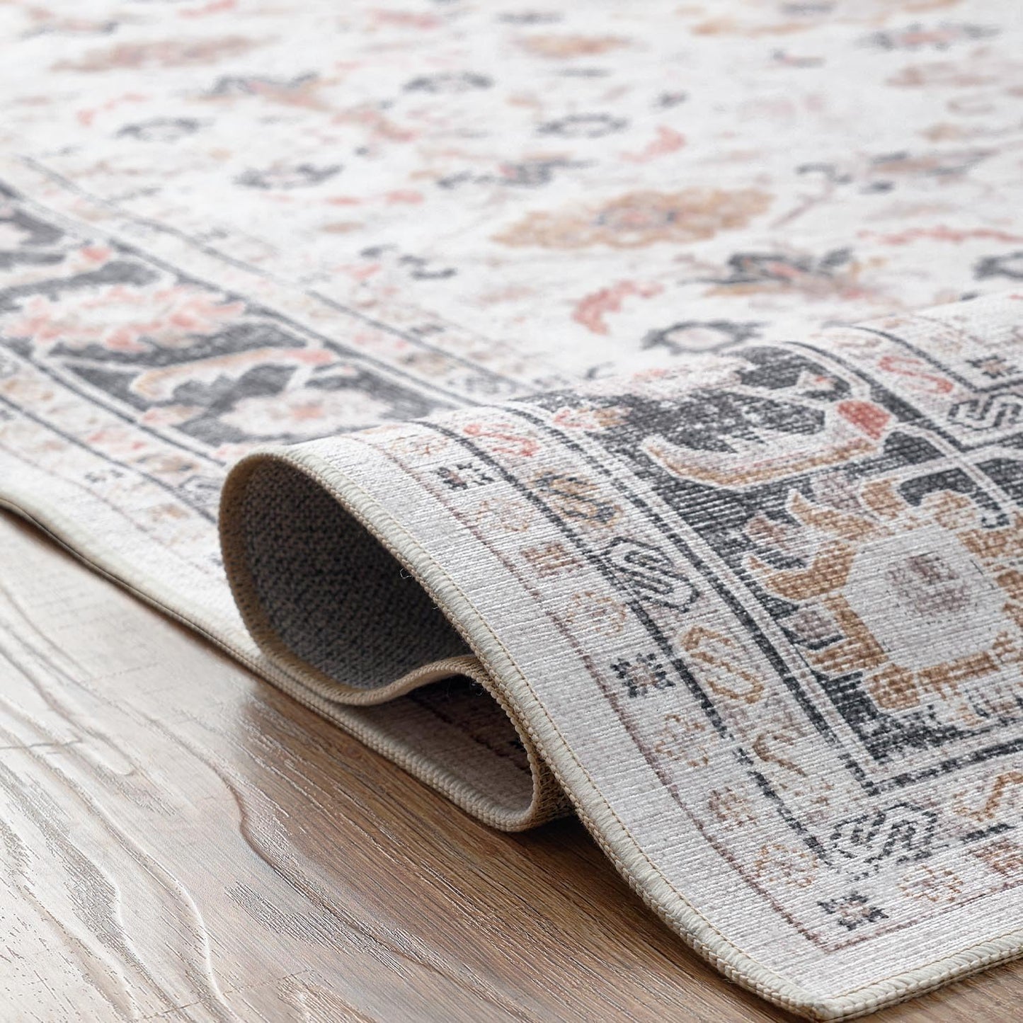 Vintage Beige Rug Living Room Kitchen and Bedroom