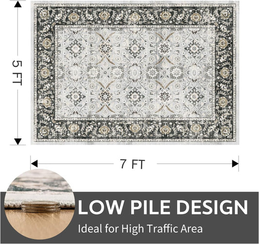 Floral Vintage Rug Living Room and Bedroom