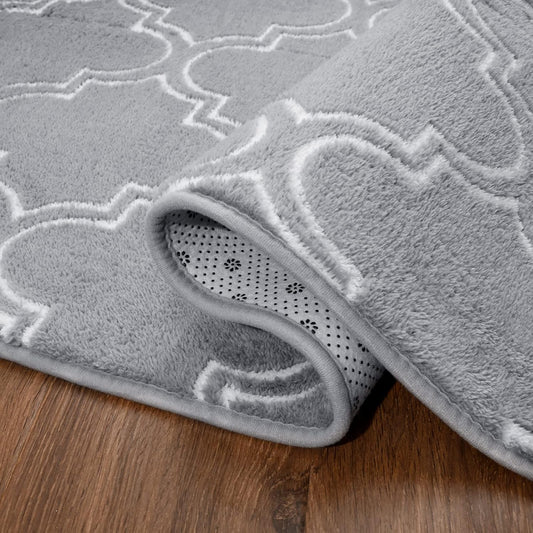 Grey And White Area Rug