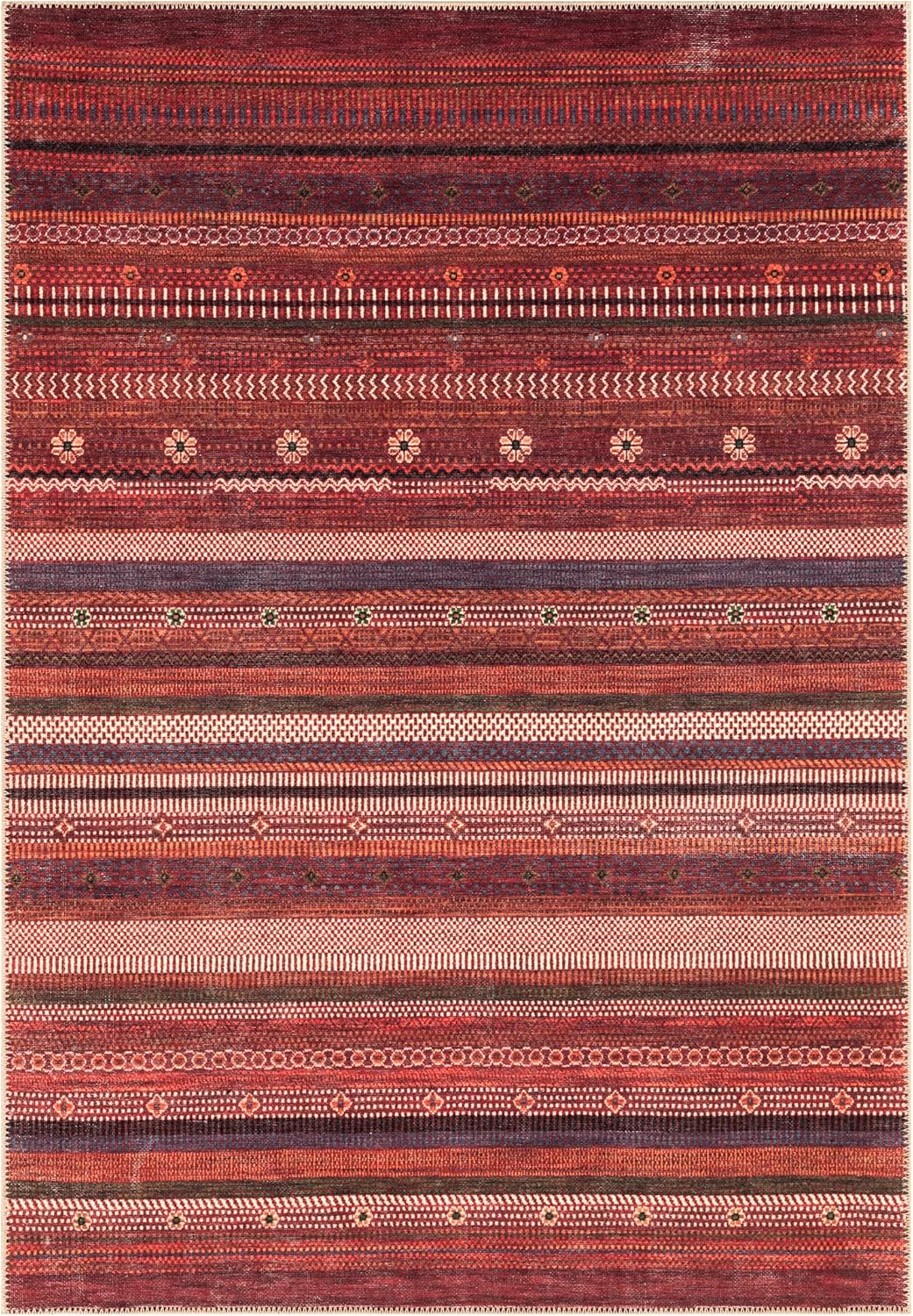 Turkish Red Boho Living Room Kitchen and Bedroom
