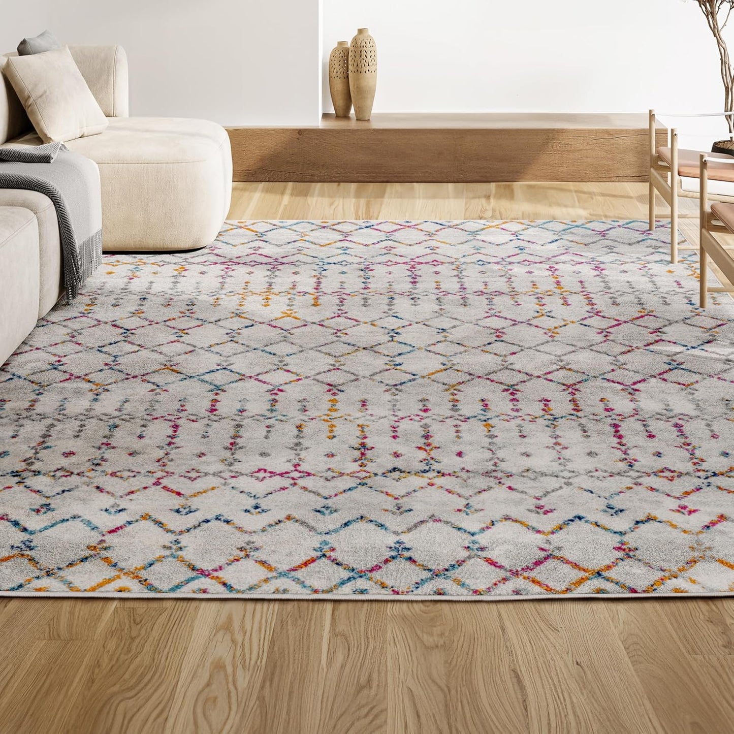 Bohemian Rug Classic 4x6 Beige and Multi Colors Area Carpet