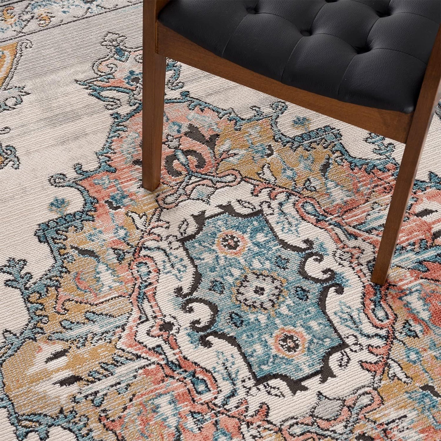 Persian Rug Traditional Patterned Multicolor Area Rug