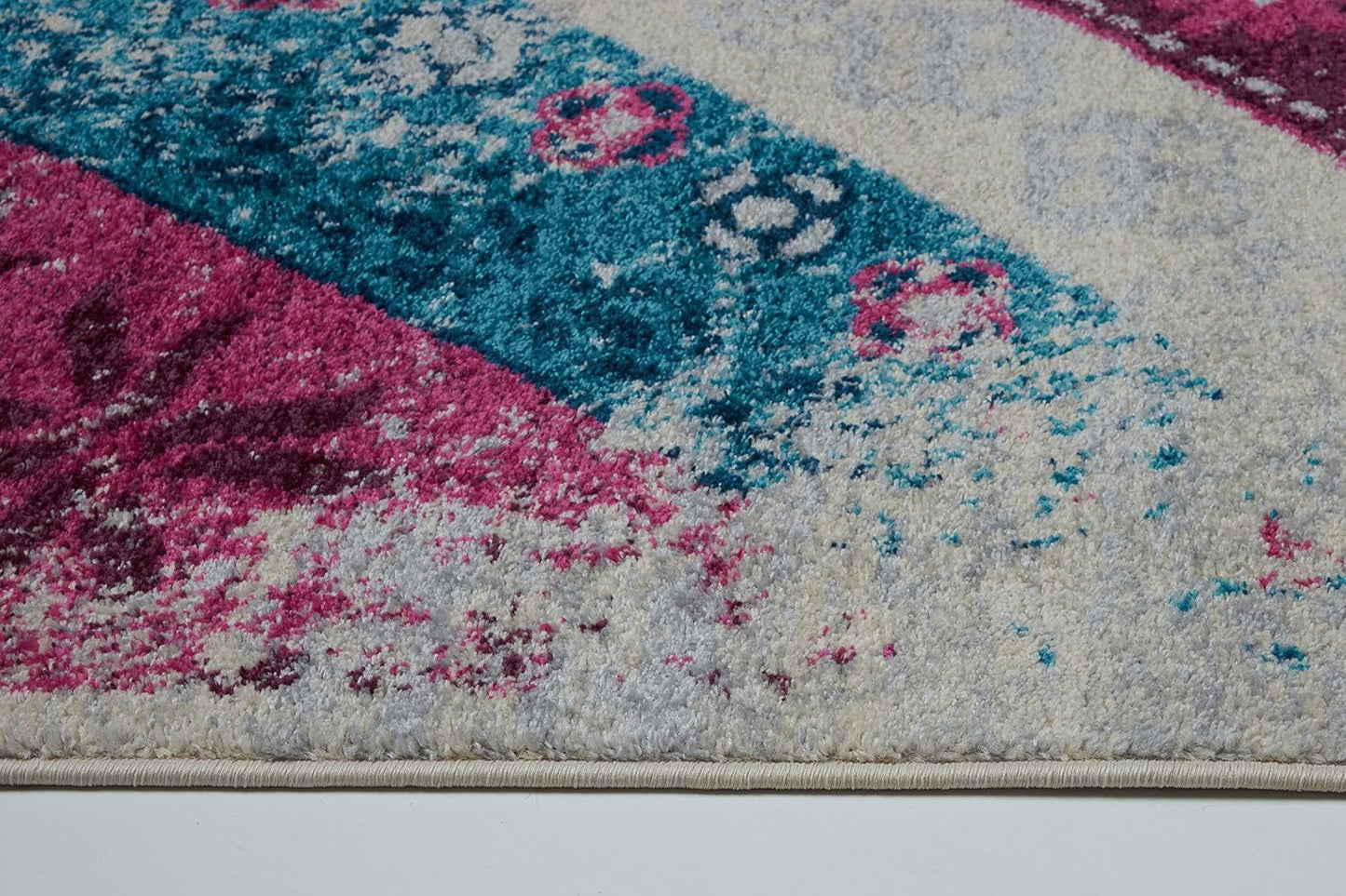 Modern Rug Abstract 4x6 Multicolor Area Rug