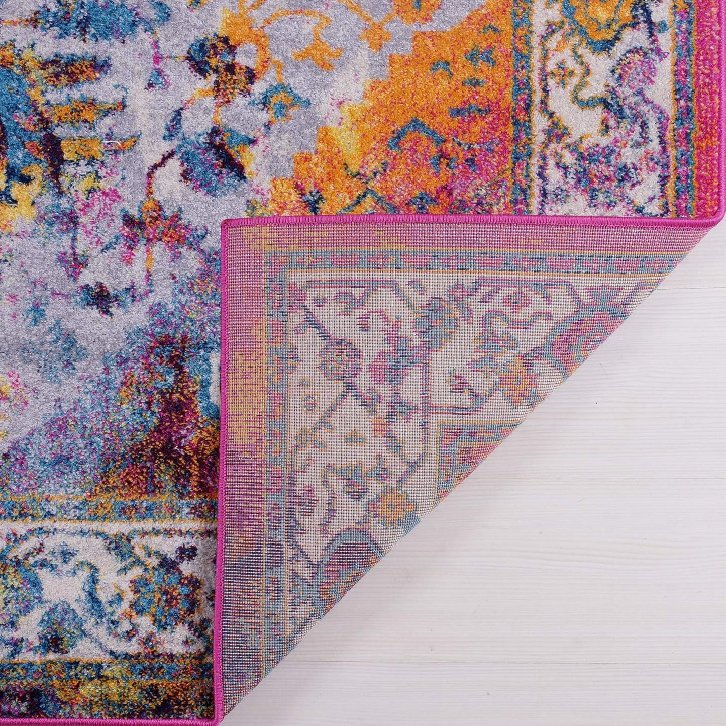 Joy Rug Collection Area Rug 5x7 Multicolor Patterned Area Carpet