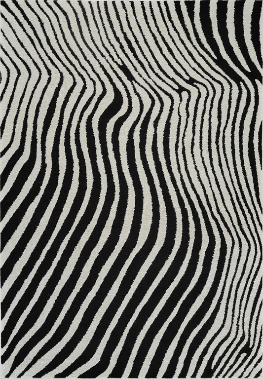 Boho Rug 4x6 High Quality Zebra White and Black Area Rug