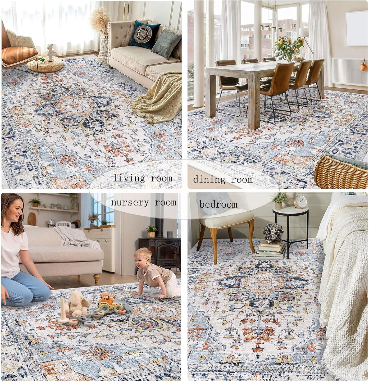 Persian Rug Living Room and Bedroom