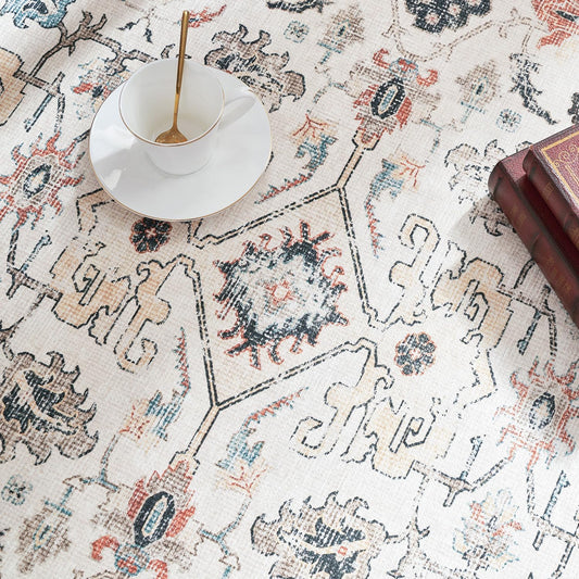 Vintage Orange Rug Living Room Kitchen and Bedroom