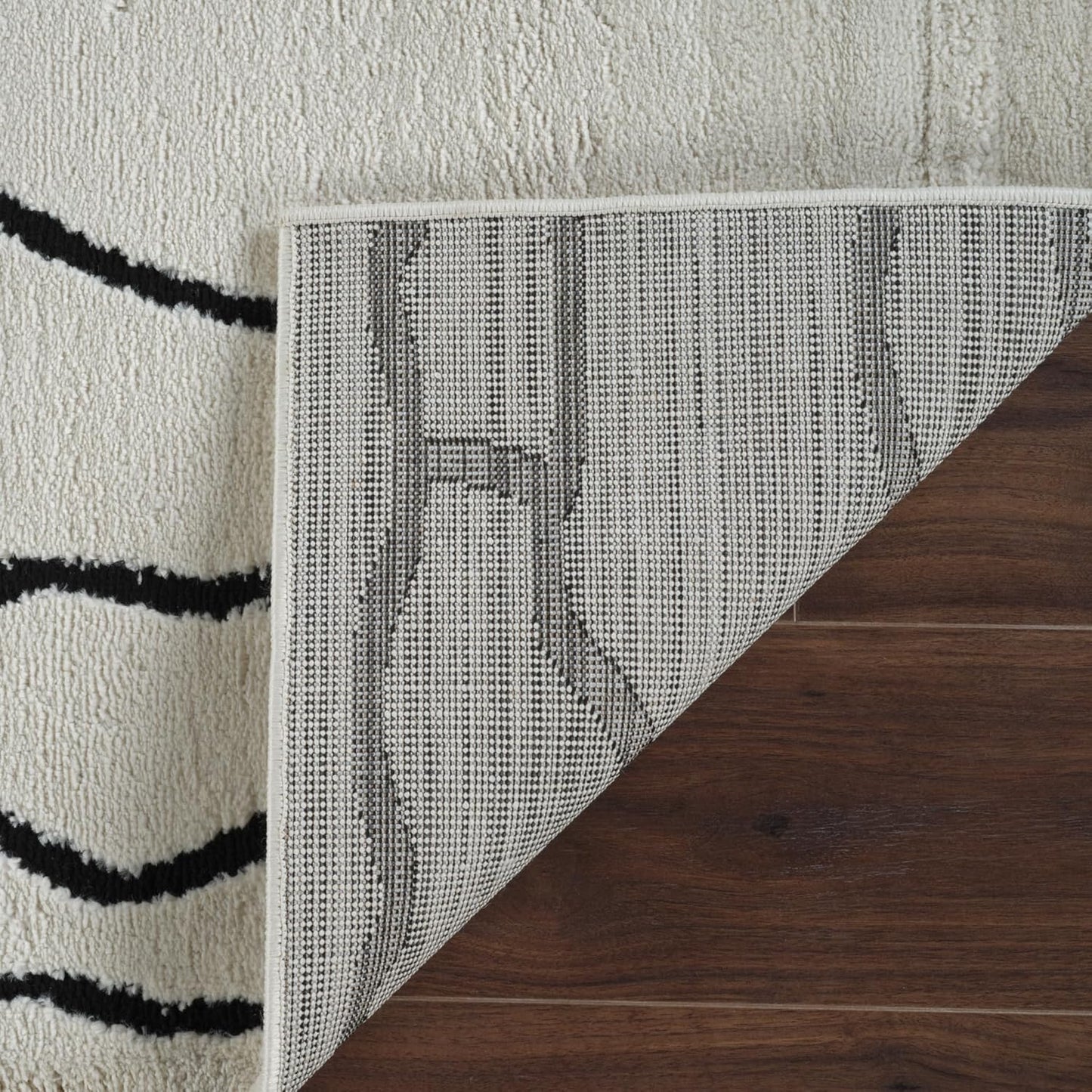 Boho Rug 4x6 High Quality White and Black Area Rug