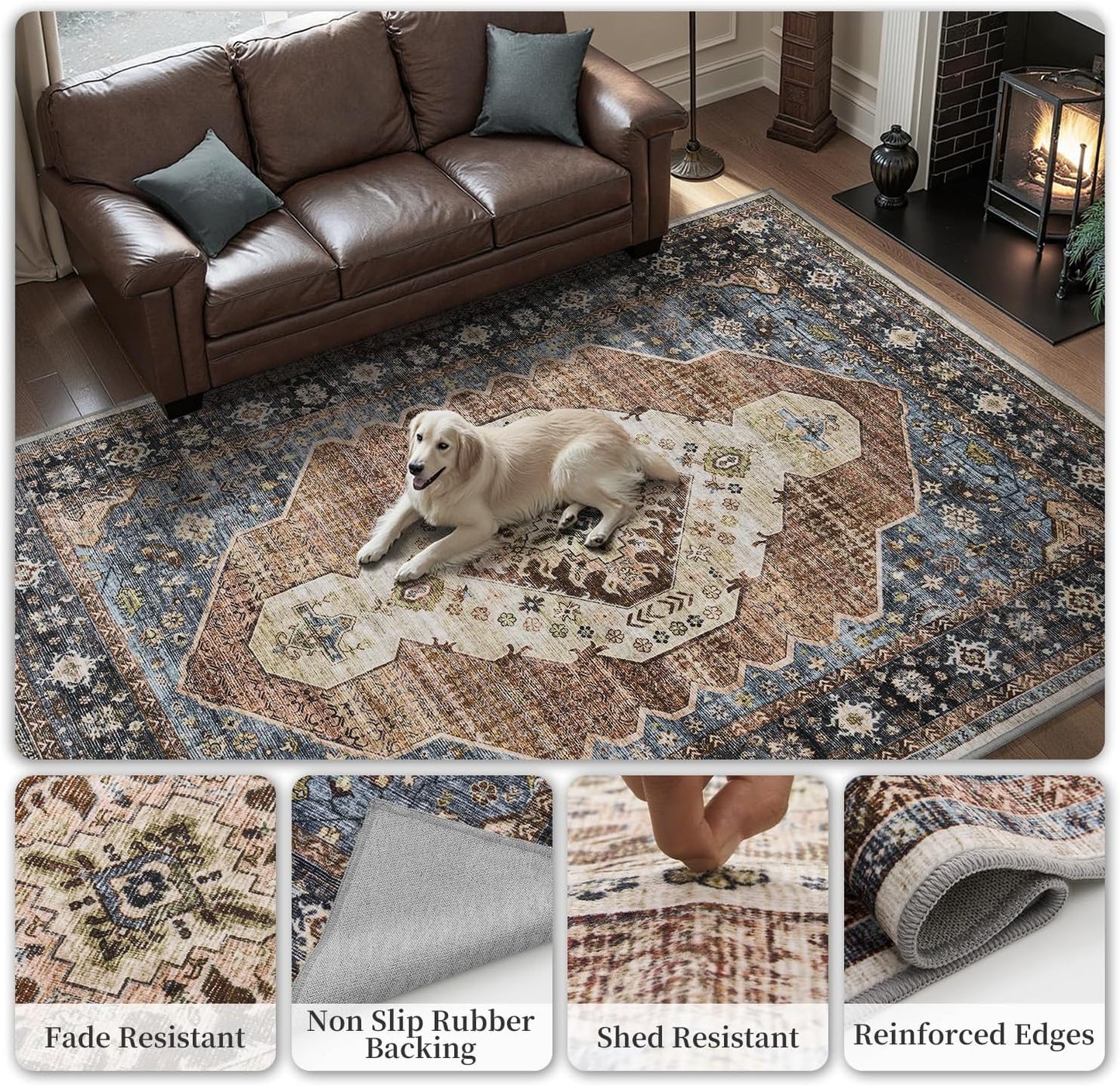 Persian Rug Living Room and Bedroom