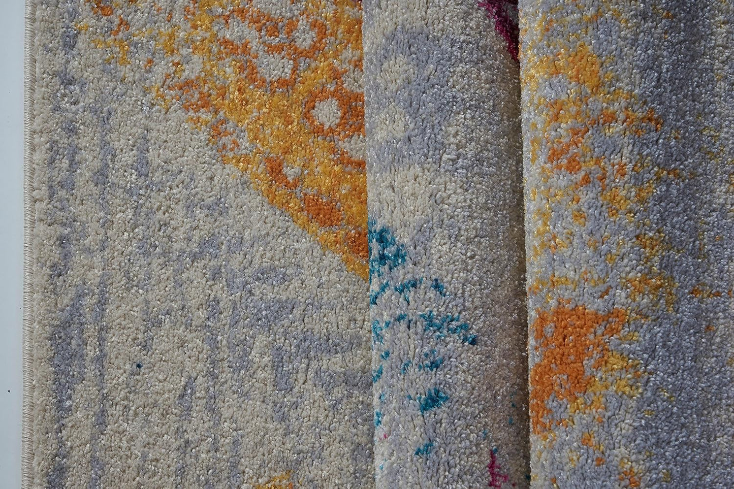 Modern Rug Abstract 4x6 Multicolor Area Rug