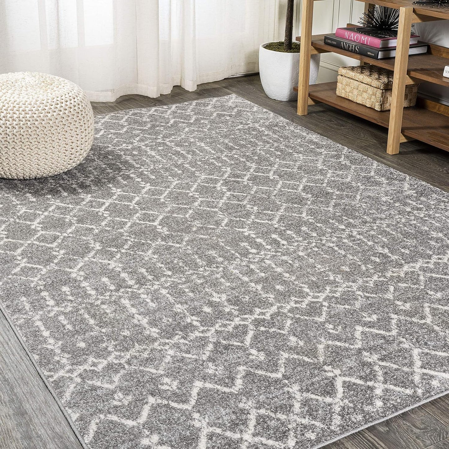 Bohemian Rug Classic 4x6 Grey and White Area Carpet