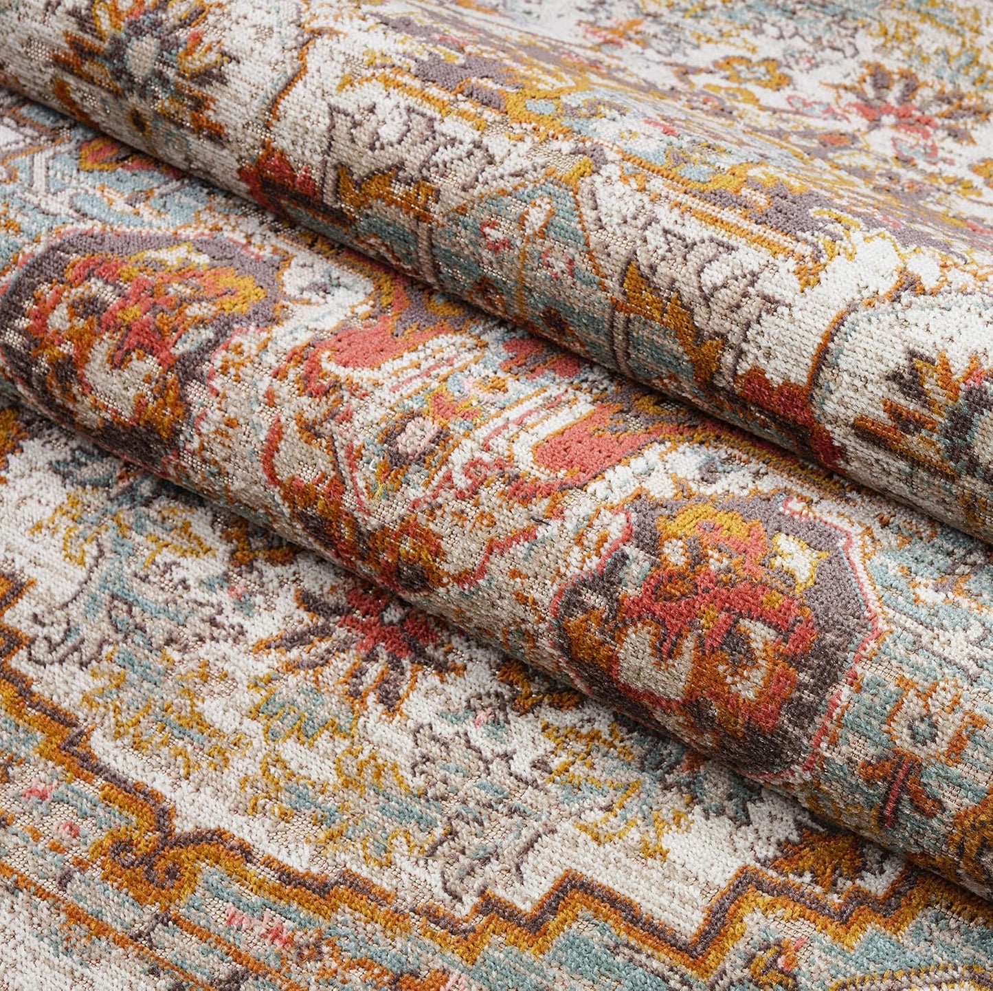 Turkish Rug Traditional Patterned Multicolor Area Rug Carpet