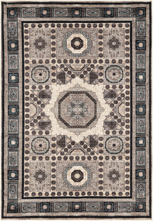 Turkish Brown Blue Living Room Kitchen and Bedroom