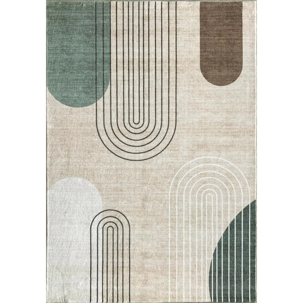 Modern Beige Rug Boho Modern Living Room Kitchen and Bedroom
