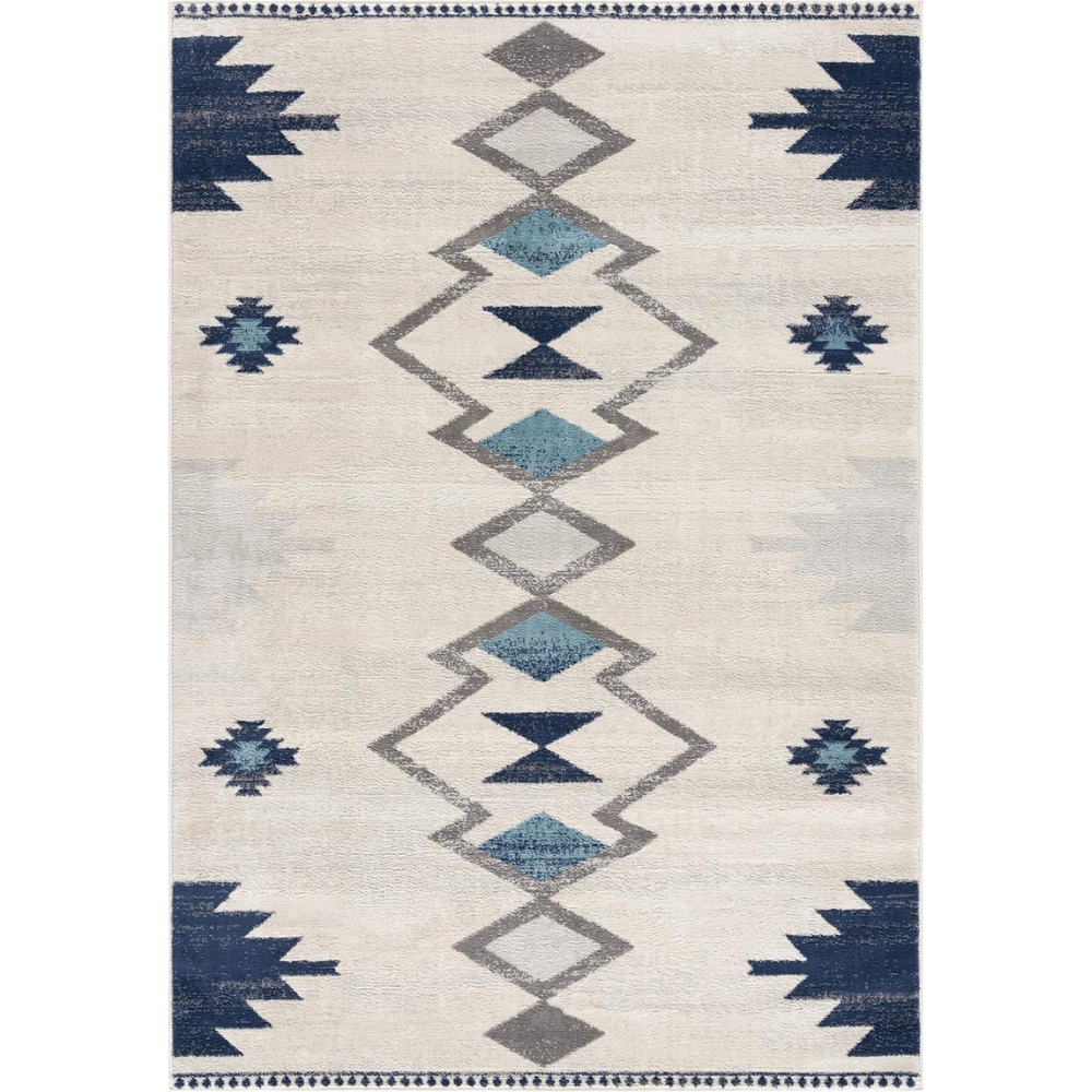 Modern Boho Rug Beige Modern Living Room Kitchen and Bedroom Carpet