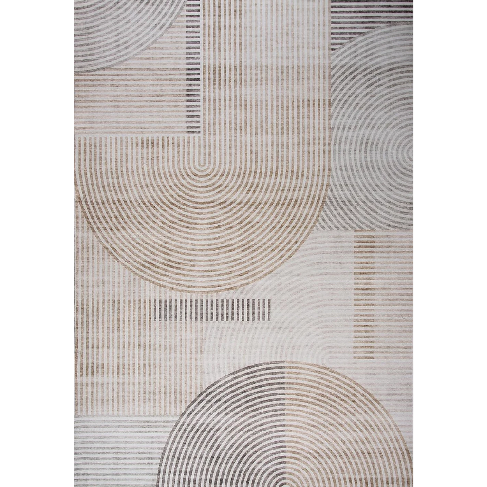 Modern Minimalist Area Rug Beige Modern Living Room Kitchen and Bedroom Rug