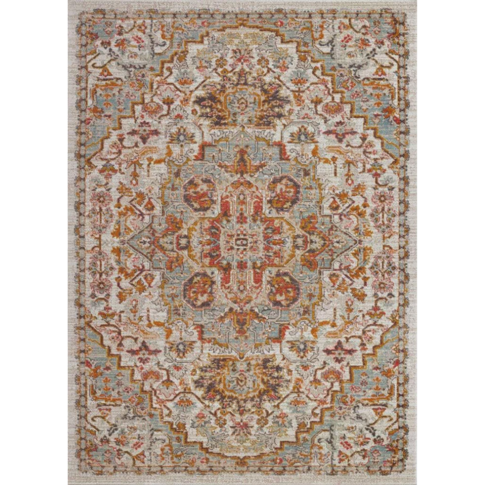 Turkish Rug Traditional Patterned Multicolor Area Rug - LDL-00121