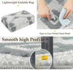 Area Rug 3D Boho Neutral Plush Pile