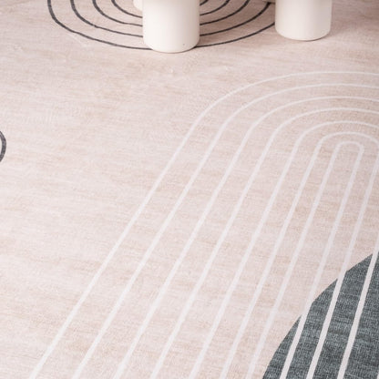 Modern Beige Rug Boho Modern  Living Room Kitchen and Bedroom