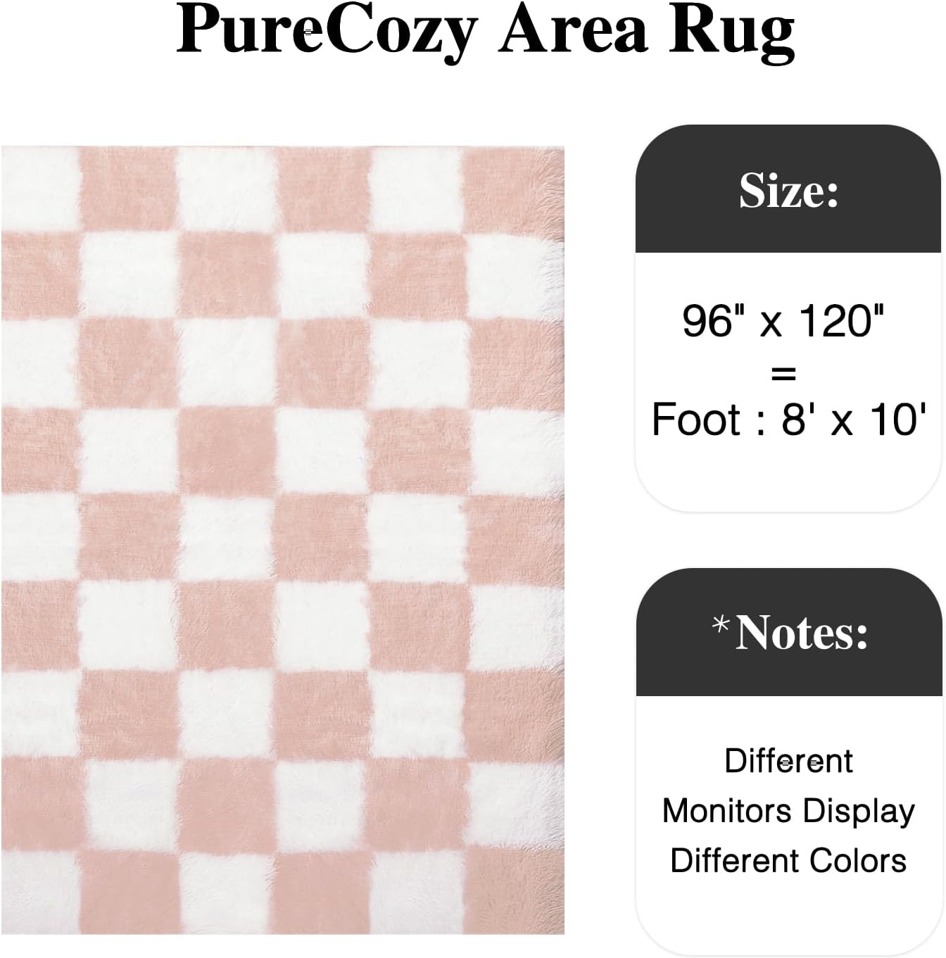Checkerd Shag Rug