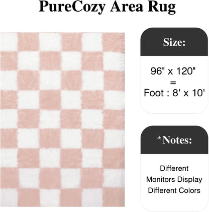 Checkerd Shag Rug