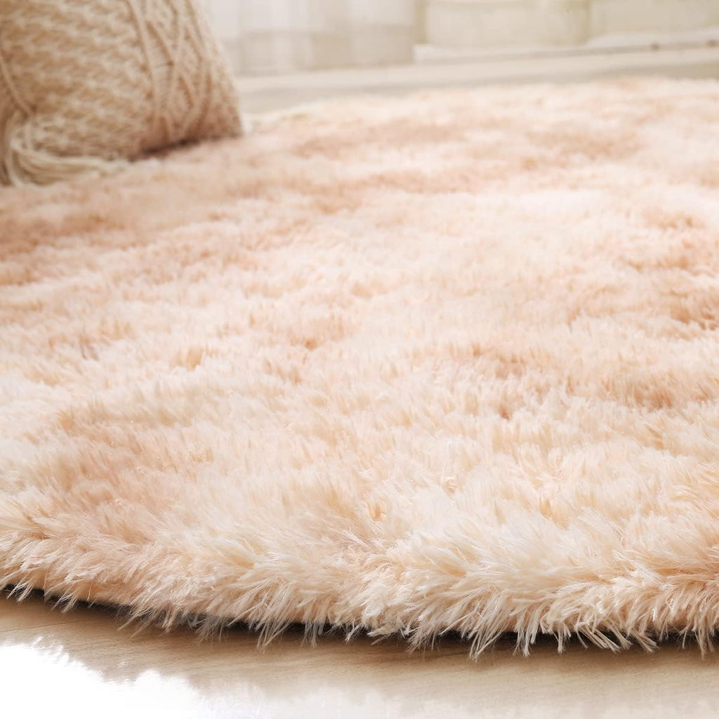 Round Fluffy Rugs Living Room & Bedroom Rug & Kids Room - rgc-00190