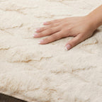 Pelo Diamond Cream Washable Rug - Rugsco.ca