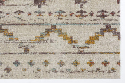 Boho Rug Traditional Beige and Brown Multicolor Area Rug