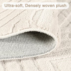 Checkered Cream Boho Washable Rug - Rugsco.ca