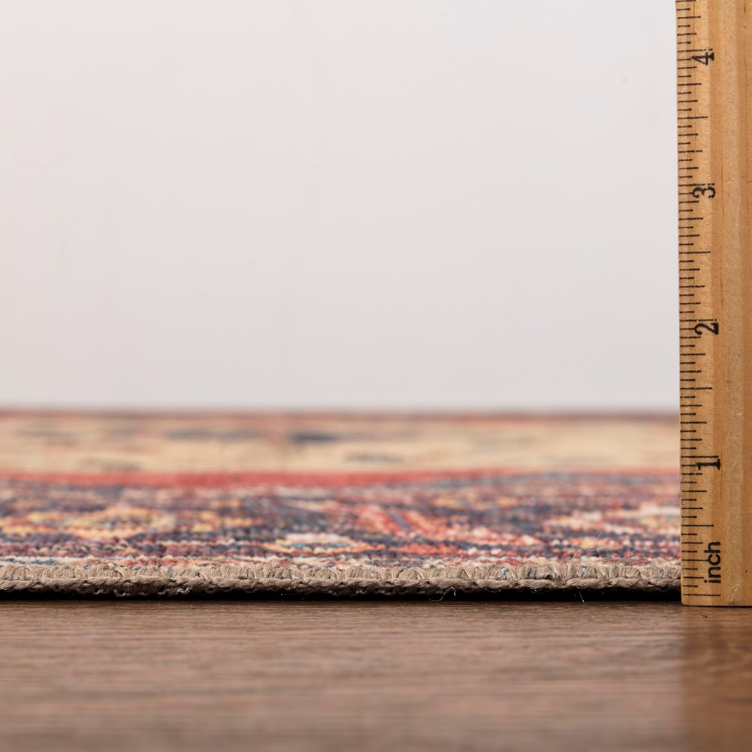 Turkish Rug Red Yellow Boho Living Room  Kitchen and Bedroom