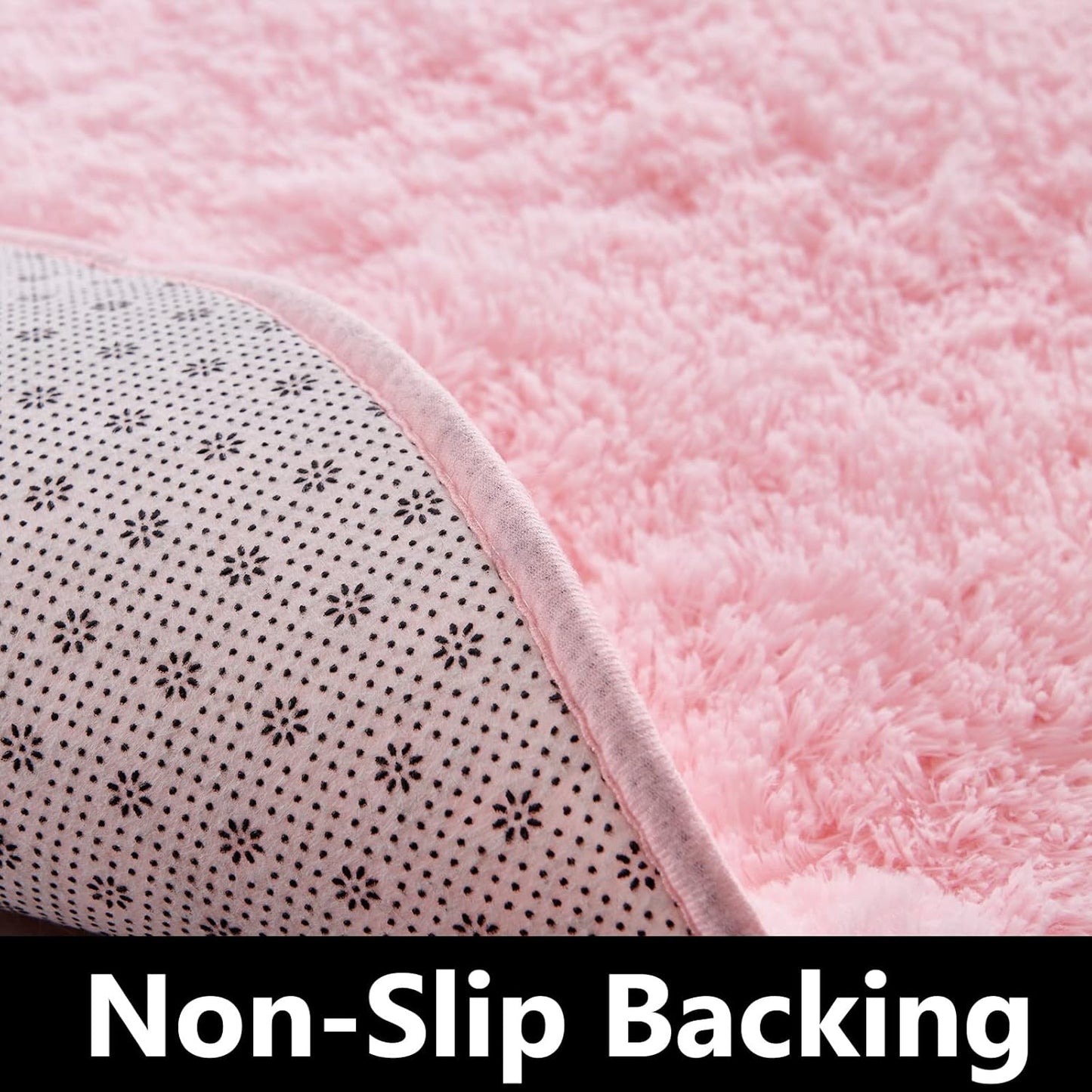 Round Fluffy Rugs Living Room & Bedroom Rug & Kids Room - rgc-00190