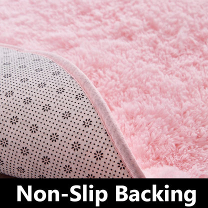 Round Fluffy Rugs Living Room & Bedroom Rug & Kids Room - rgc-00190