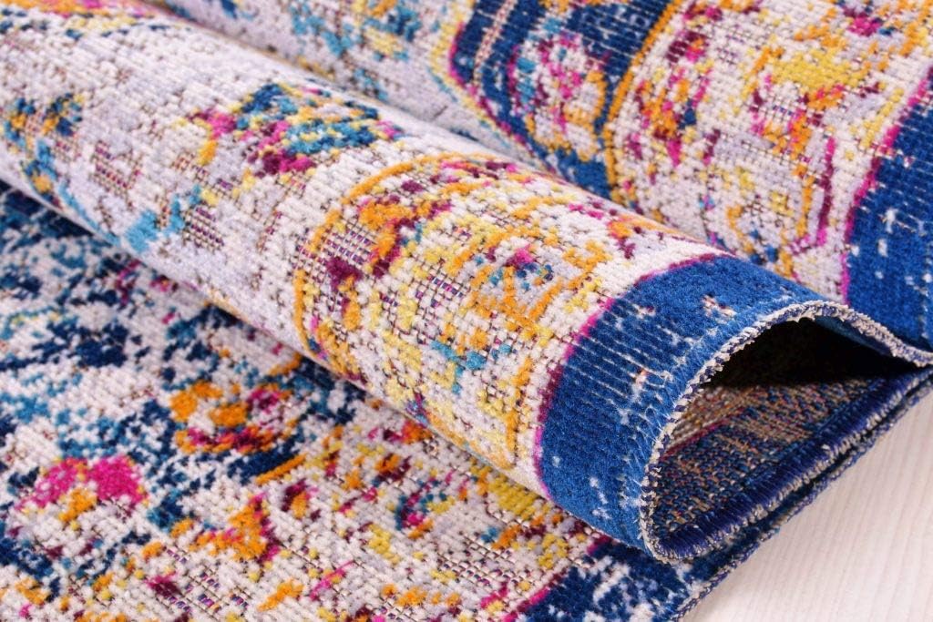 Persian Rug Floral Patterned Traditional Multicolor  Area Rug